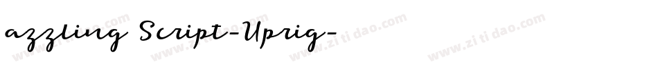 azzling Script-Uprig字体转换